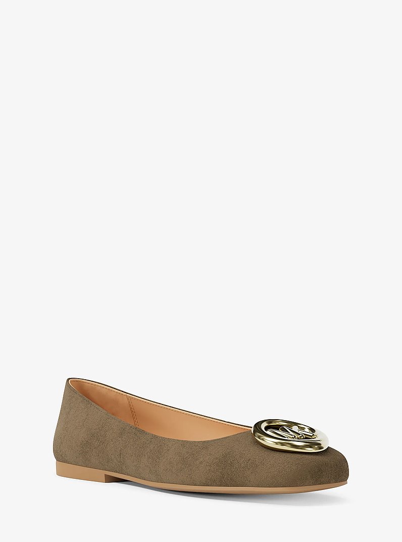 Milan Suede Ballet Flat in HUSK | Michael Kors