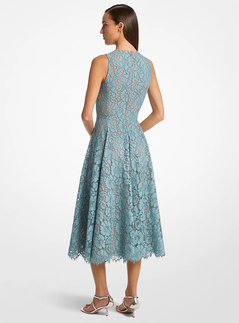 Cotton Blend Floral Lace Dance Dress