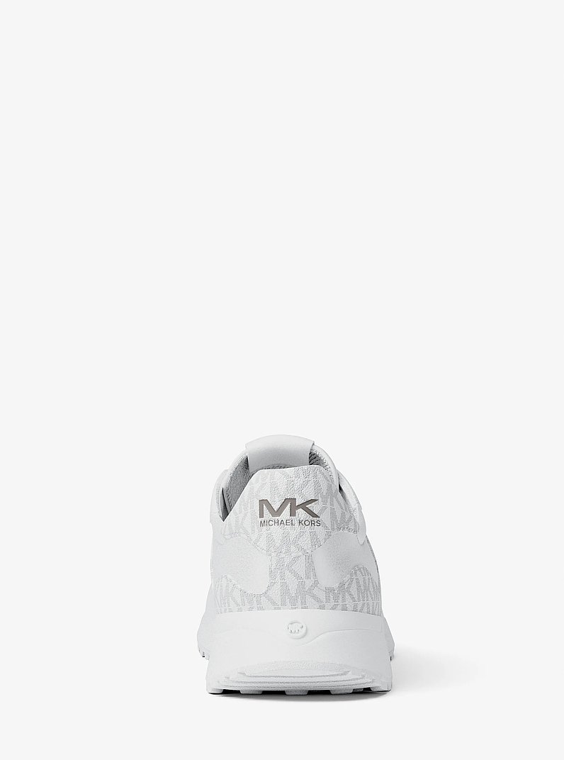 Dax Mixed-Media Trainer in BRIGHT WHT | Michael Kors