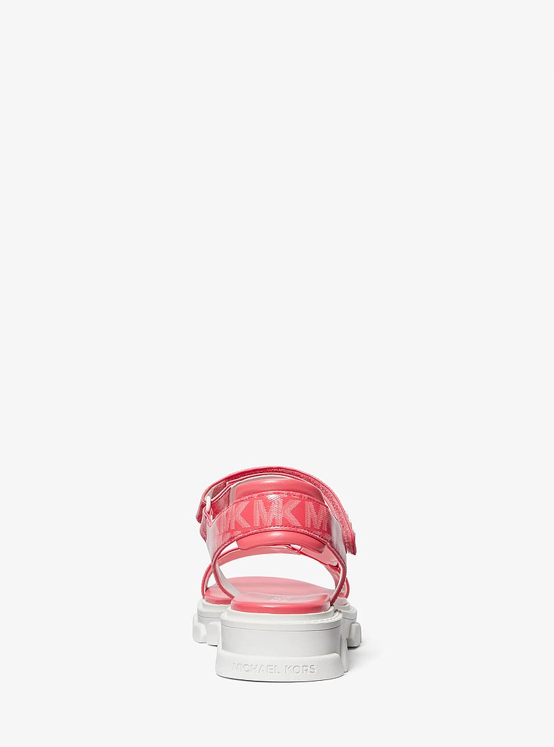 Ridley Logo Sandal in GERANIUM | Michael Kors