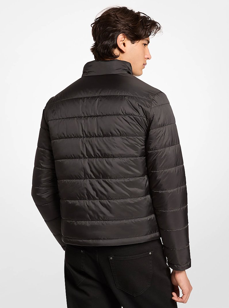 Signature Logo Reversible Jacket in NOIR | Michael Kors