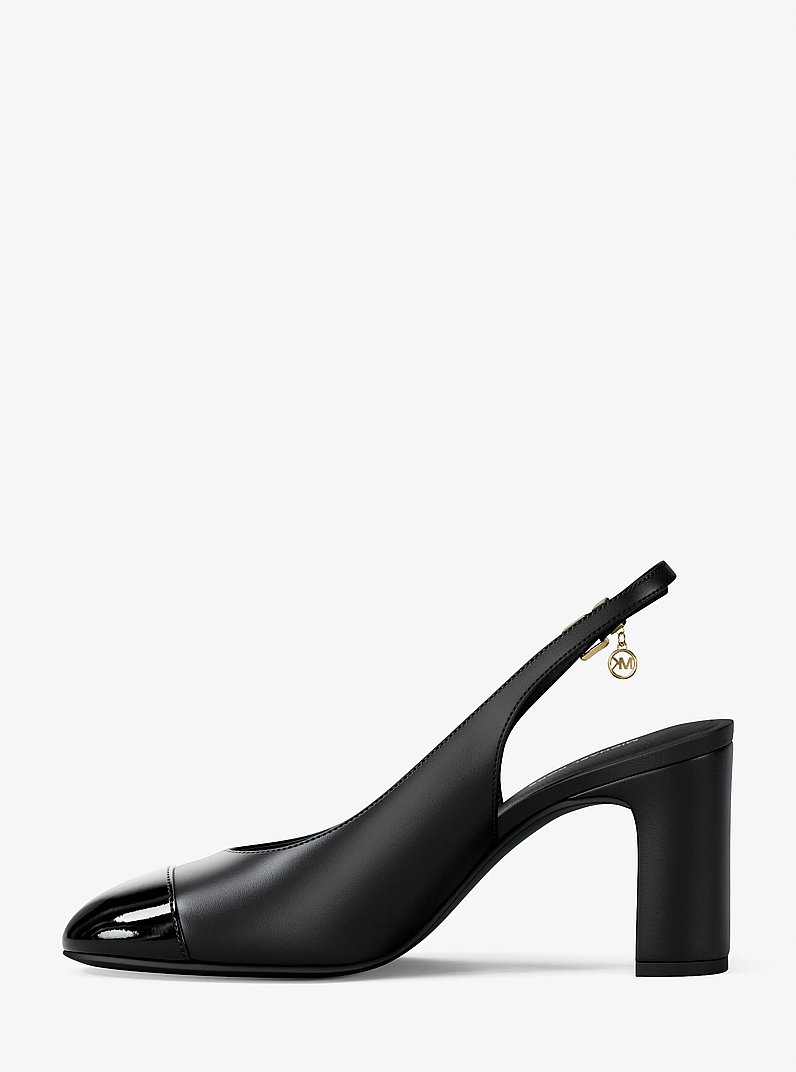 Zapato de sal&oacute;n Piper Flex de piel con tal&oacute;n descubierto in NEGRO | Michael Kors