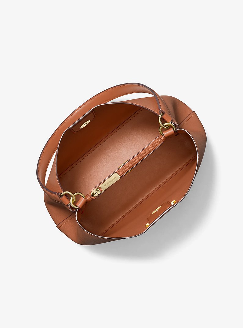 Pratt Medium Shoulder Bag in LUGGAGE | Michael Kors