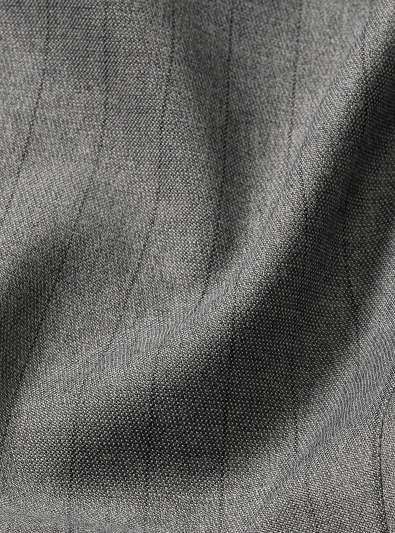 Americana de mezcla de lana el&aacute;stica con raya diplom&aacute;tica in GRIS P&Aacute;LIDO | Michael Kors