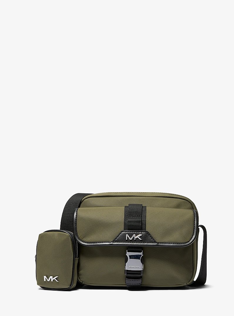 Brooklyn Recycled Nylon Utility Crossbody Bag in OLIVE | Michael Kors