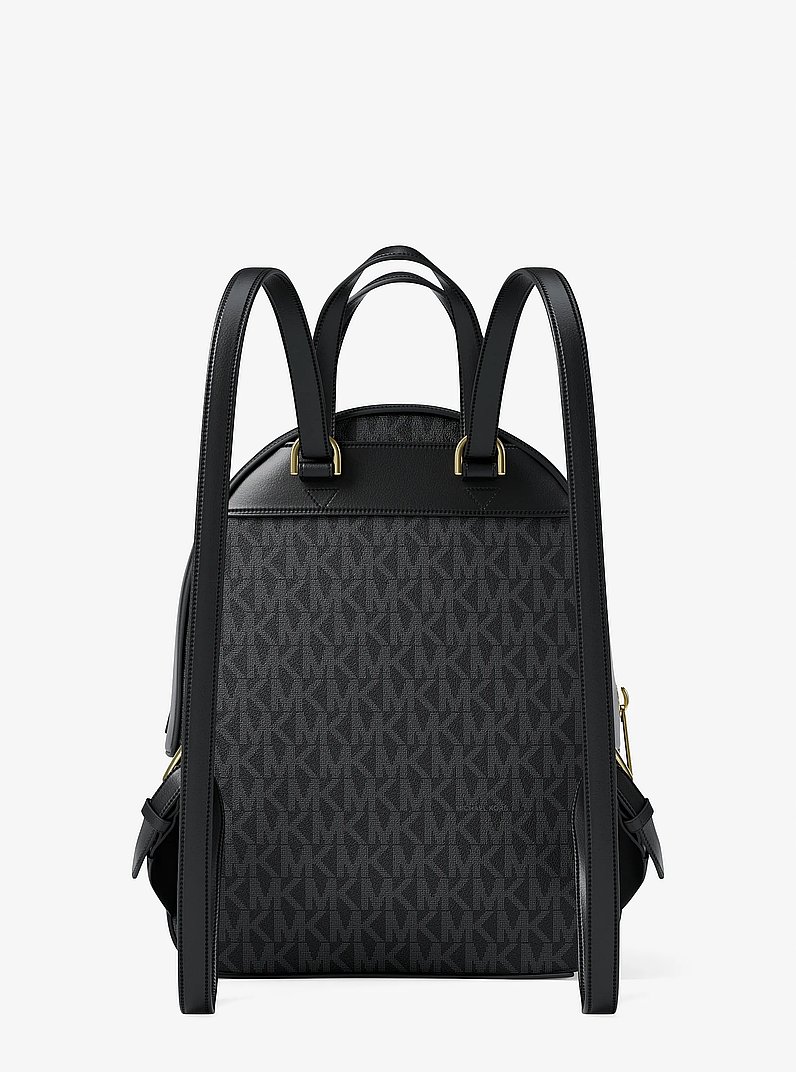 Jaycee Extra-Small Signature Logo Backpack in BLACK | Michael Kors