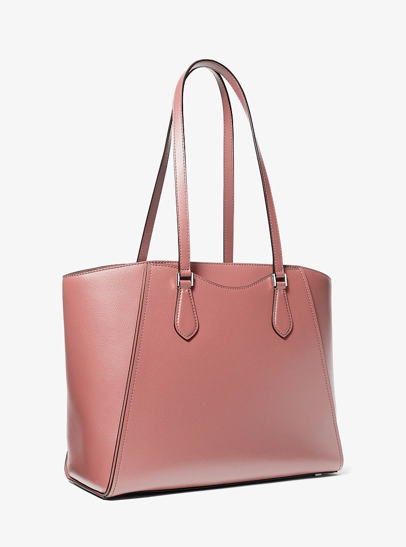 Taryn Large Leather Tote Bag in ROSE | Michael Kors