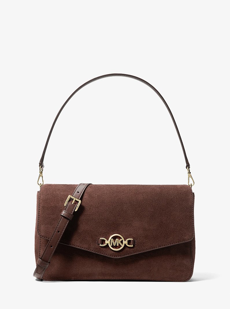 Kacey Large Convertible Crossbody Bag in NUTMEG | Michael Kors