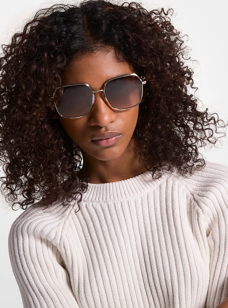 Cadiz Sunglasses in LIGHT GOLD | Michael Kors