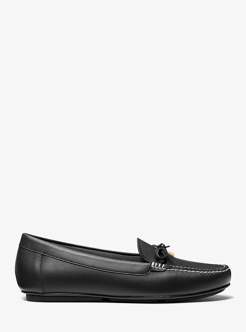 Juliette Leather Loafer in BLACK | Michael Kors