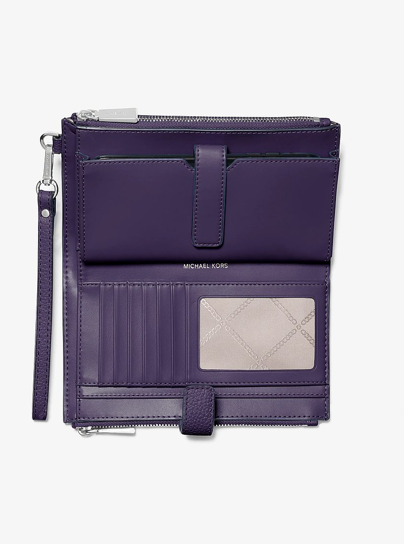 Adele Leather Smartphone Wallet in IRIS | Michael Kors