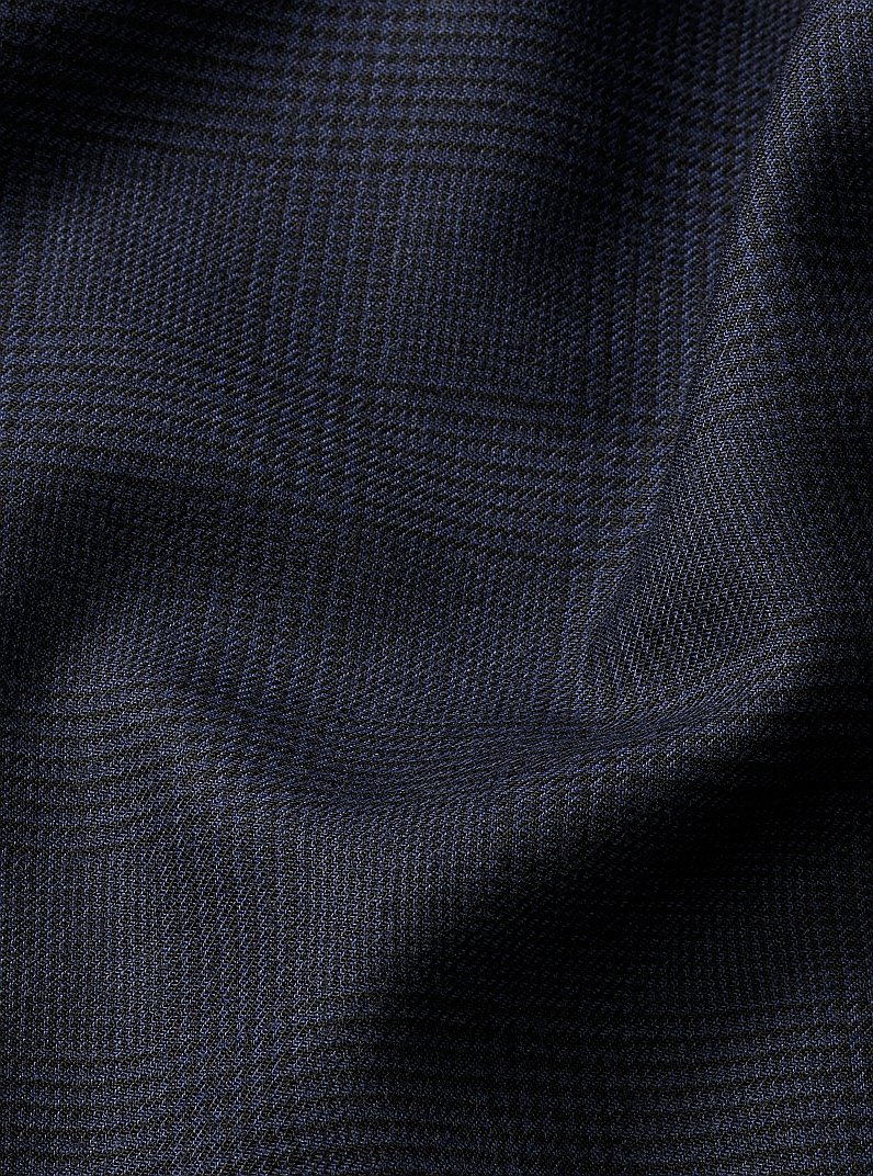 Americana de mezcla de lana con patr&oacute;n Pr&iacute;ncipe de Gales in AZUL MARINO | Michael Kors