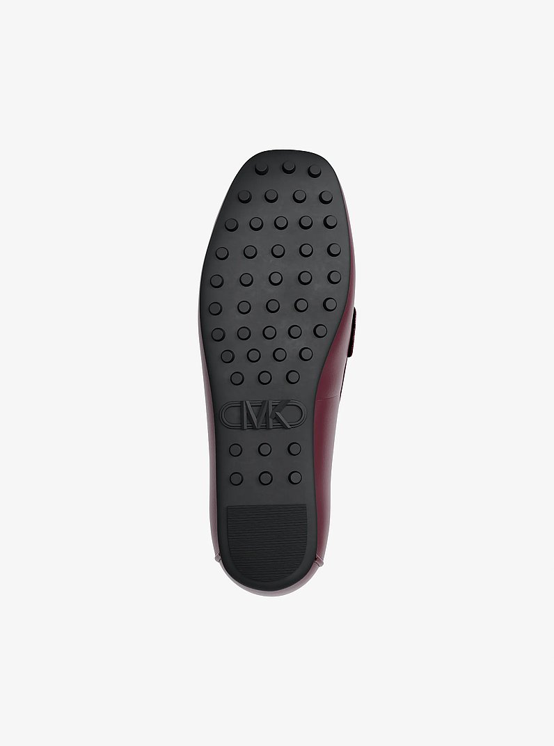 Mandy Leather Moccasin Loafer in OXBLOOD | Michael Kors