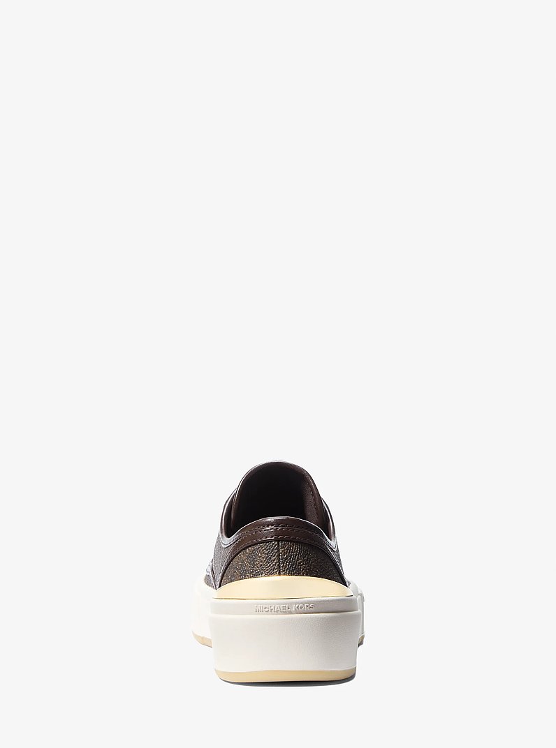 Jude Signature Logo Sneaker in BROWN | Michael Kors