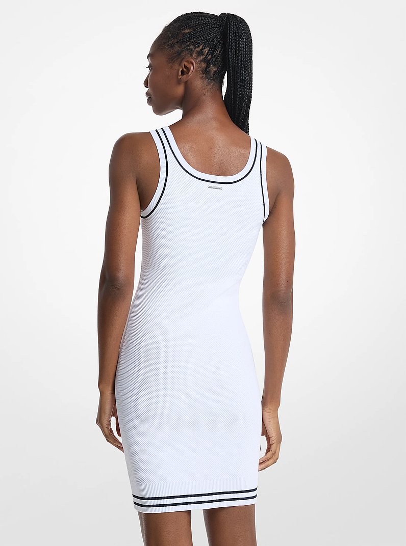 Vestido mini con tejido texturizado in BLANCO | Michael Kors