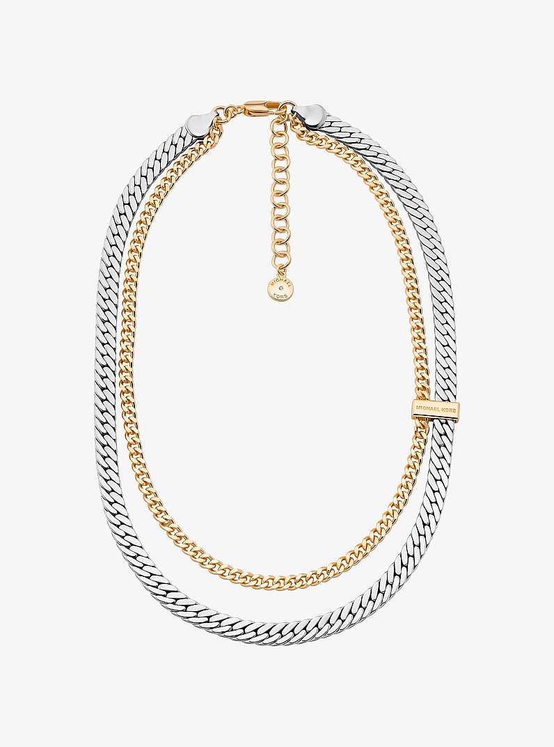 Collar doble de cadena in BITONO | Michael Kors