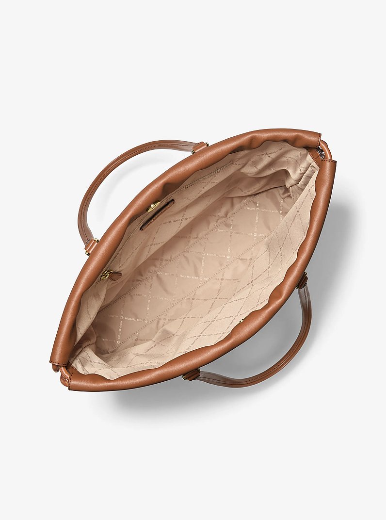 Matilda Large Cinch Tote Bag in LUGGAGE | Michael Kors