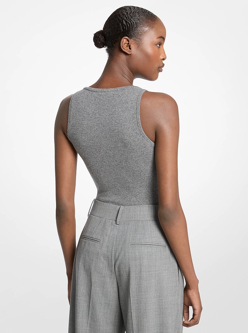 Body el&aacute;stico de cachemira in GRIS MEDIO | Michael Kors
