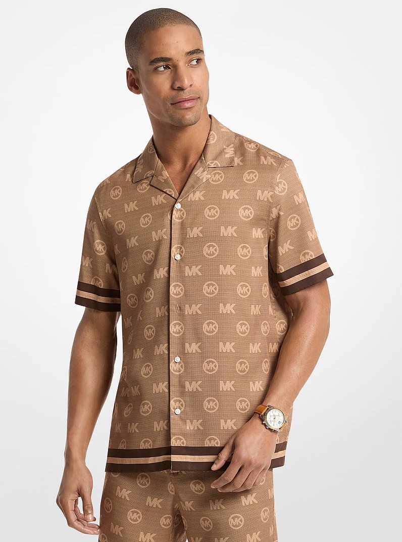 Logo TENCEL Shirt in ACC CAMEL | Michael Kors