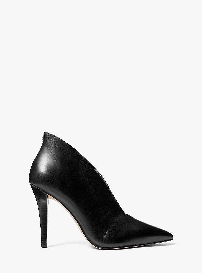 Tonya Leather Pump in BLACK | Michael Kors