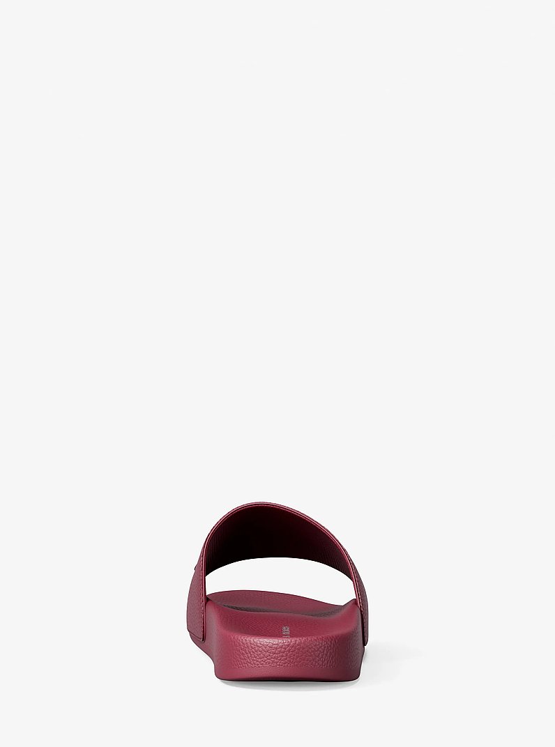 Dawson KORS Slide Sandal in MAROON | Michael Kors