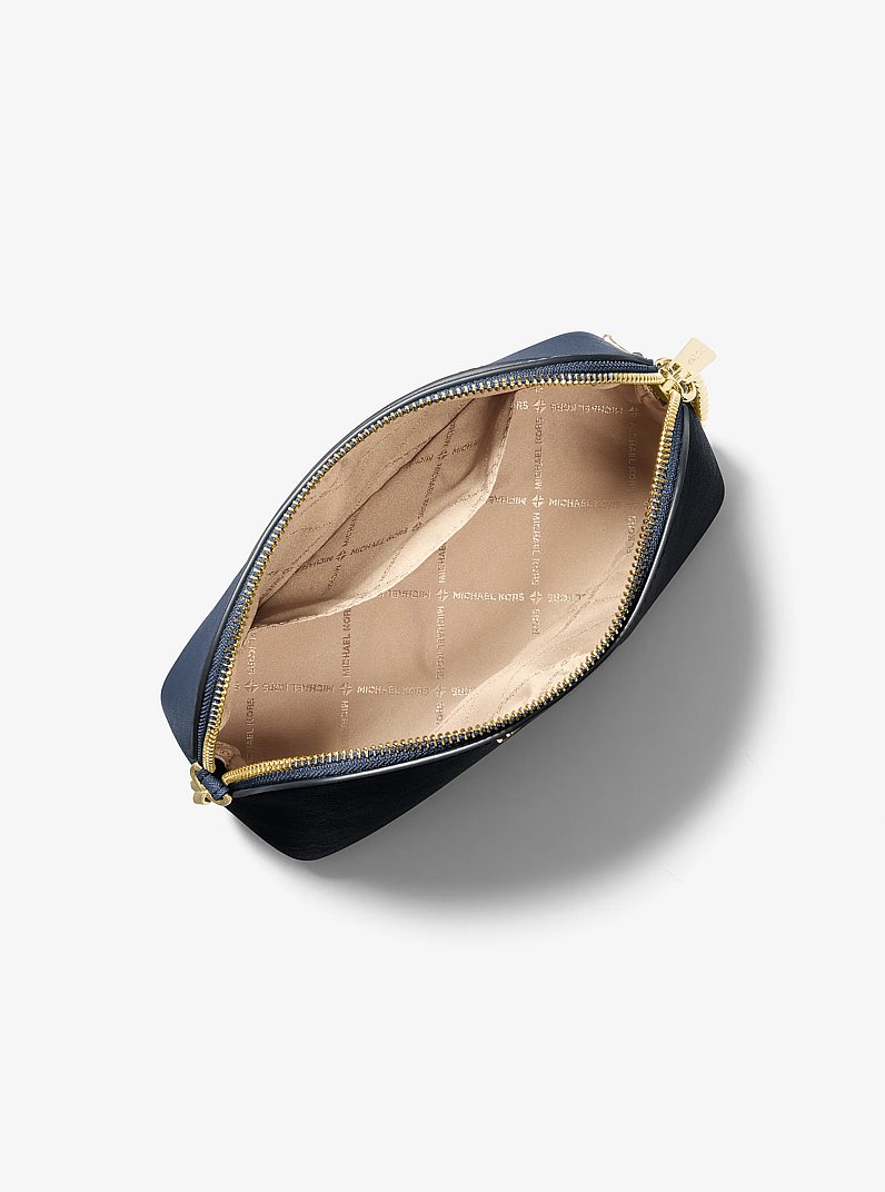 Umh&auml;ngetasche Cindy Large aus Leder in kuppelf&ouml;rmigem Design in NAVYBLAU | Michael Kors