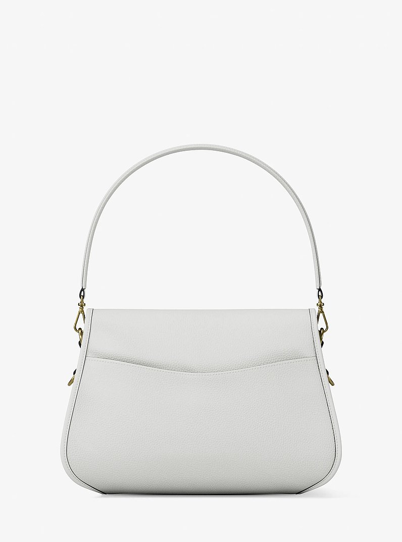 Wandelbare Messenger-Tasche Holmes Medium aus gekrispeltem Leder in EGGSHELL | Michael Kors