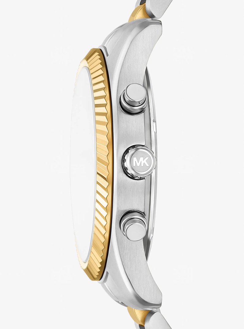 &Uuml;bergro&szlig;e, zweifarbige Armbanduhr Lexington in ZWEIFARBIG | Michael Kors