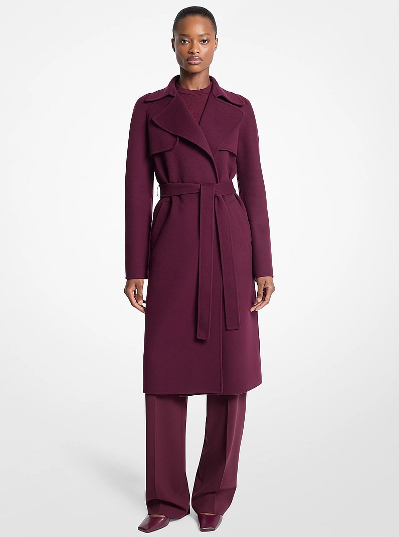Jennifer Double Faced Wool Trench Coat