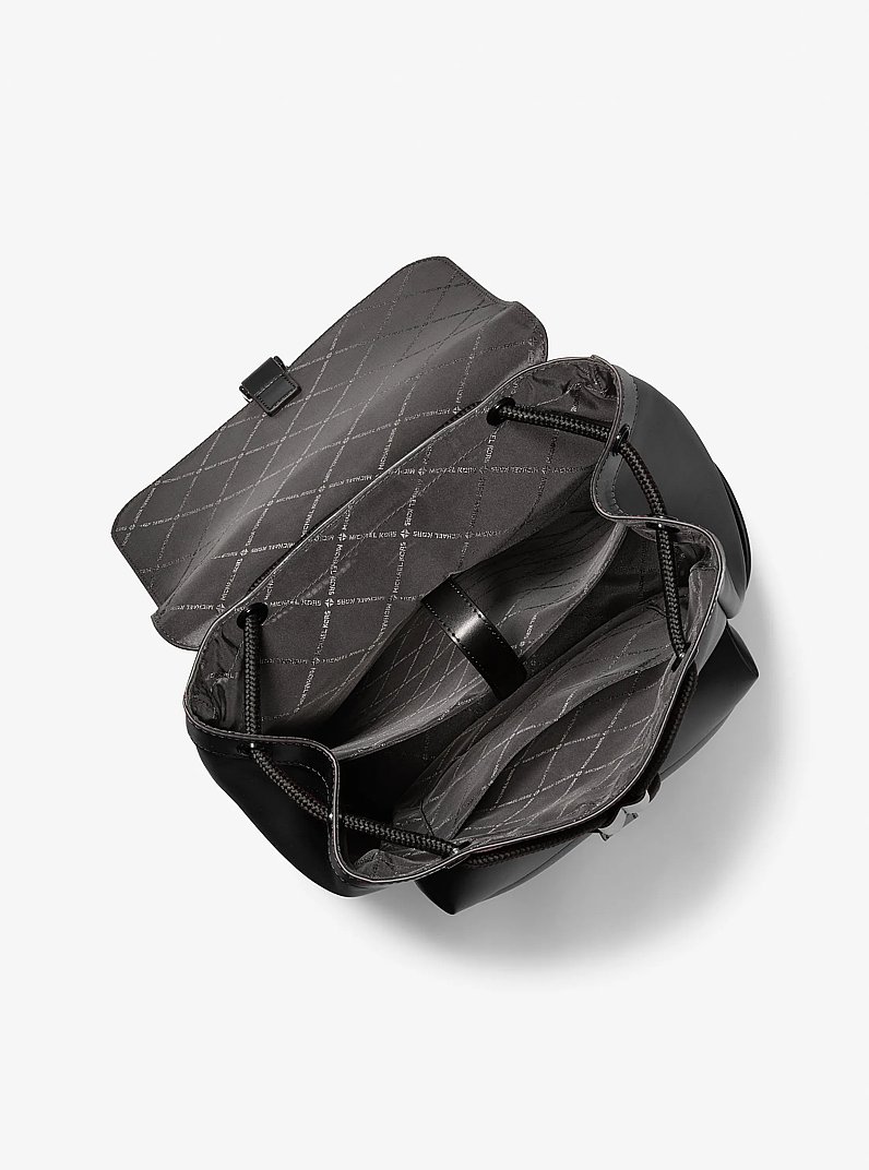 Kole Flap Pocket Backpack in BLACK | Michael Kors