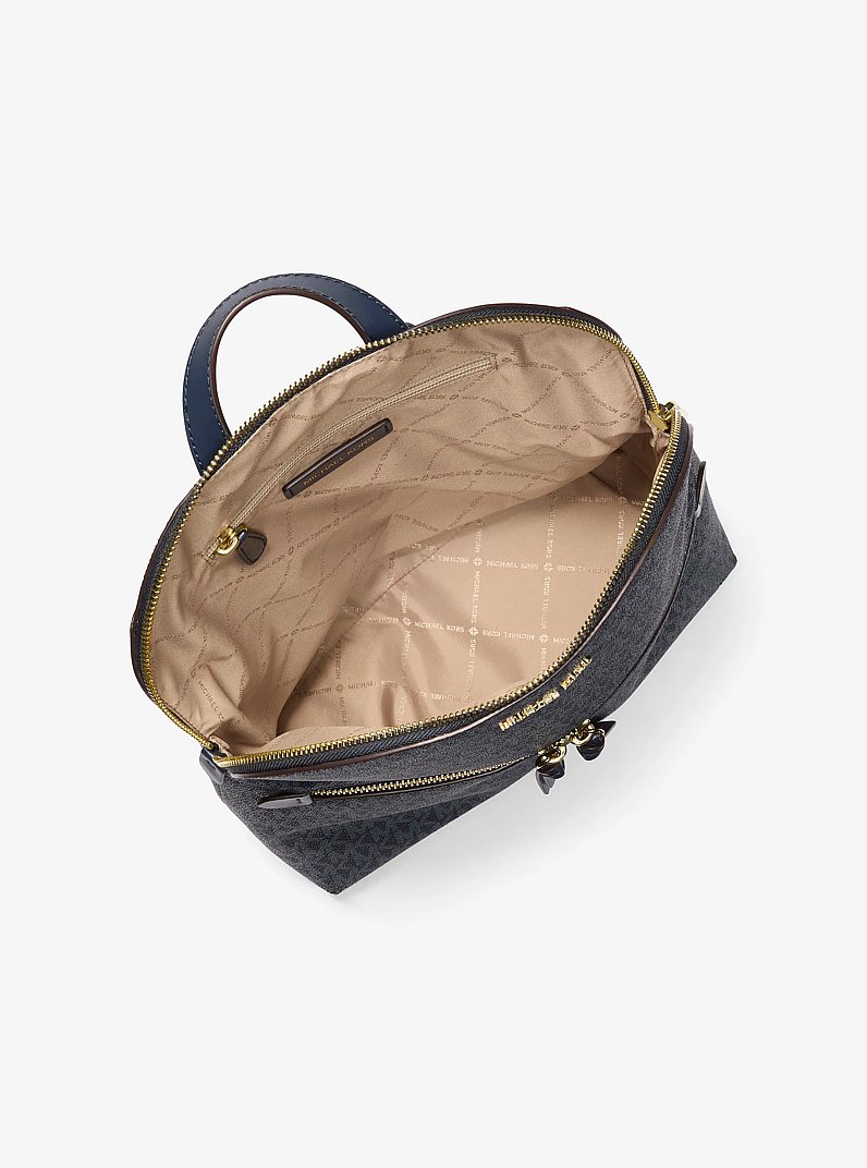 Dallas Medium Signature Logo Backpack in ADMIRAL | Michael Kors