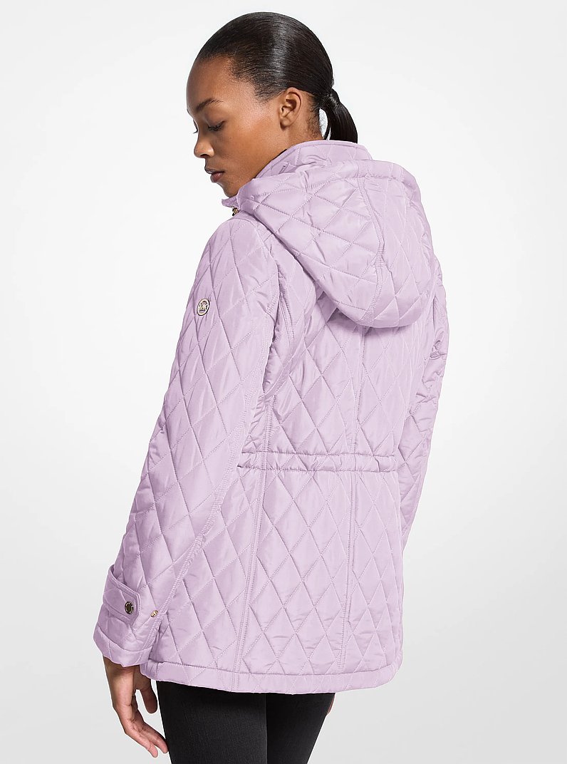 Veste &agrave; capuchon matelass&eacute;e in QUARTZ | Michael Kors
