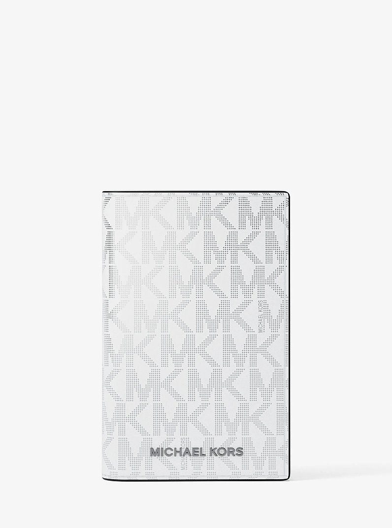 Hudson Metallic Signature Logo Folding Card Case