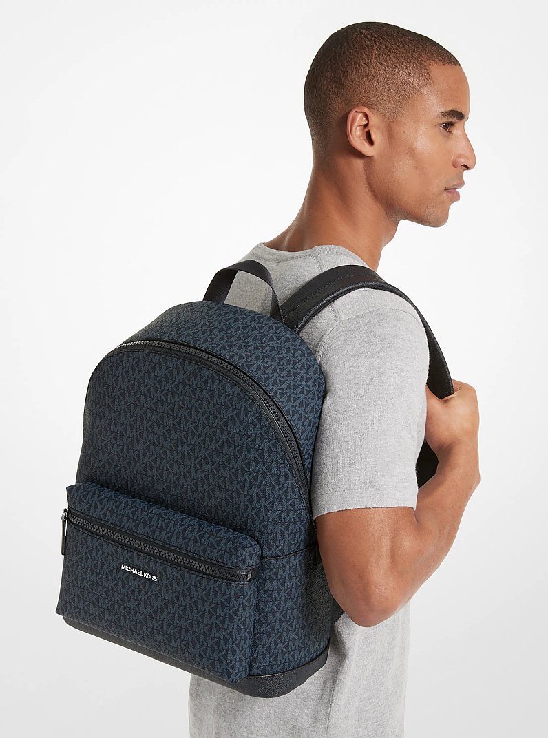 Cooper Logo Backpack in ADMRL/PLBLUE | Michael Kors