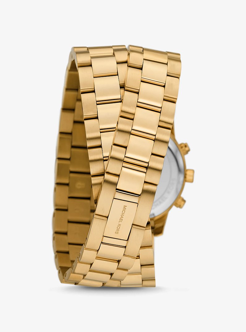 Runway Gold-Tone Wrap Watch in GOLD | Michael Kors