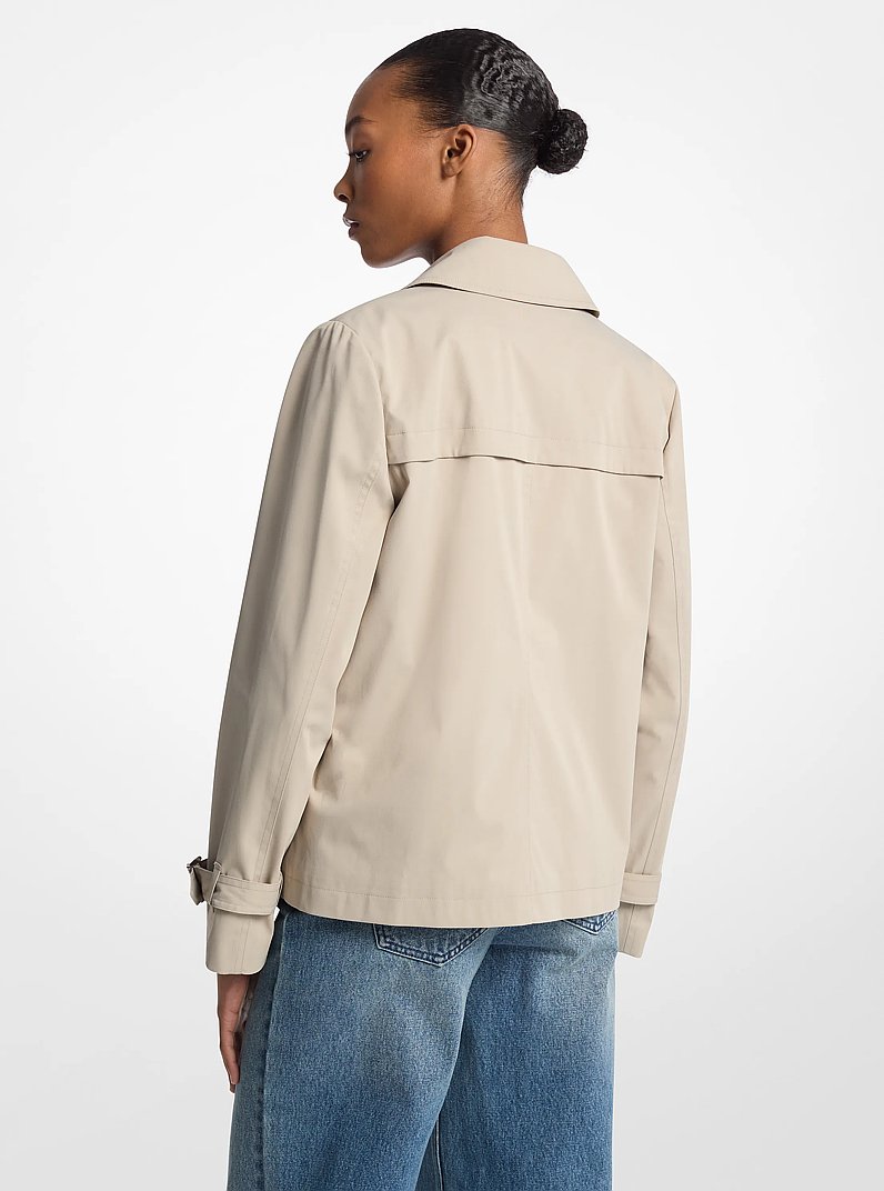 Cropped Trench Coat in DUNE | Michael Kors