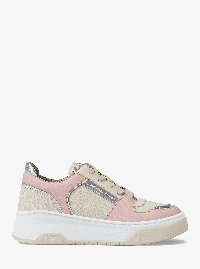 Lexi Mixed-Media Sneaker in POWDER BLUSH | Michael Kors