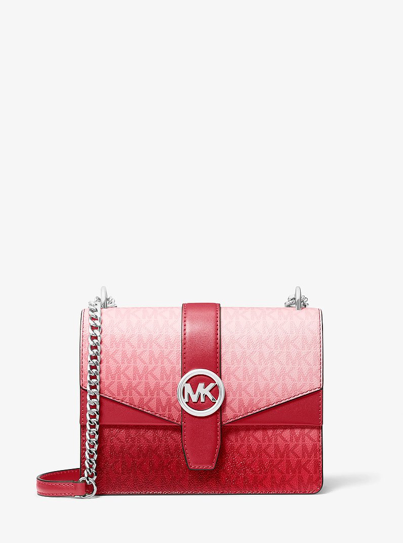 Petit sac &agrave; bandouli&egrave;re Greenwich ombr&eacute; &agrave; logo Signature in HISBISCUS MULTI | Michael Kors