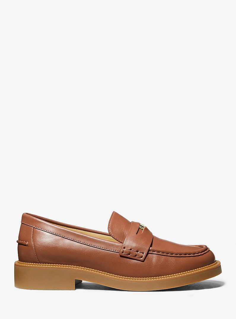 Eden Leather Loafer in LUGGAGE | Michael Kors