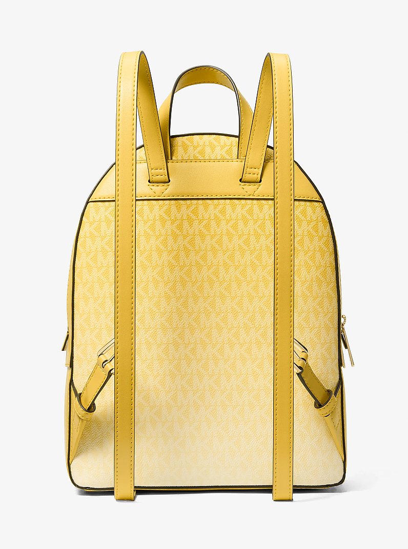 Jaycee Medium Ombr&eacute; Signature Logo Backpack in DAISY YELLOW | Michael Kors
