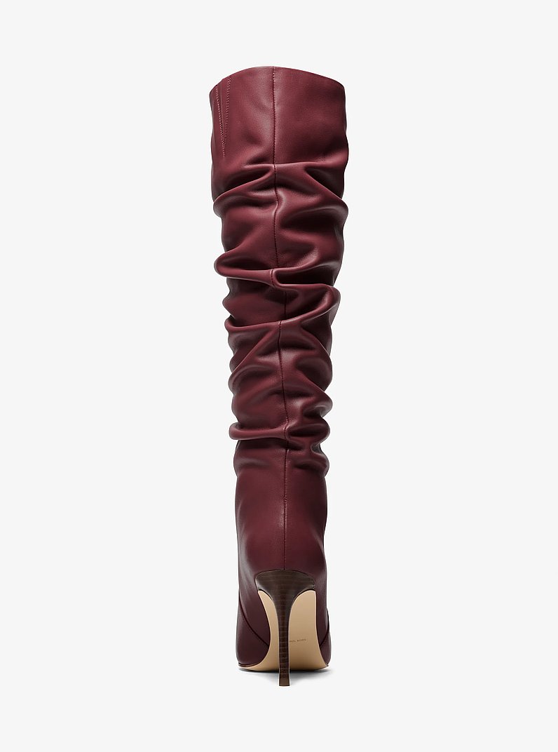 Dawn Leather Boot in OXBLOOD | Michael Kors