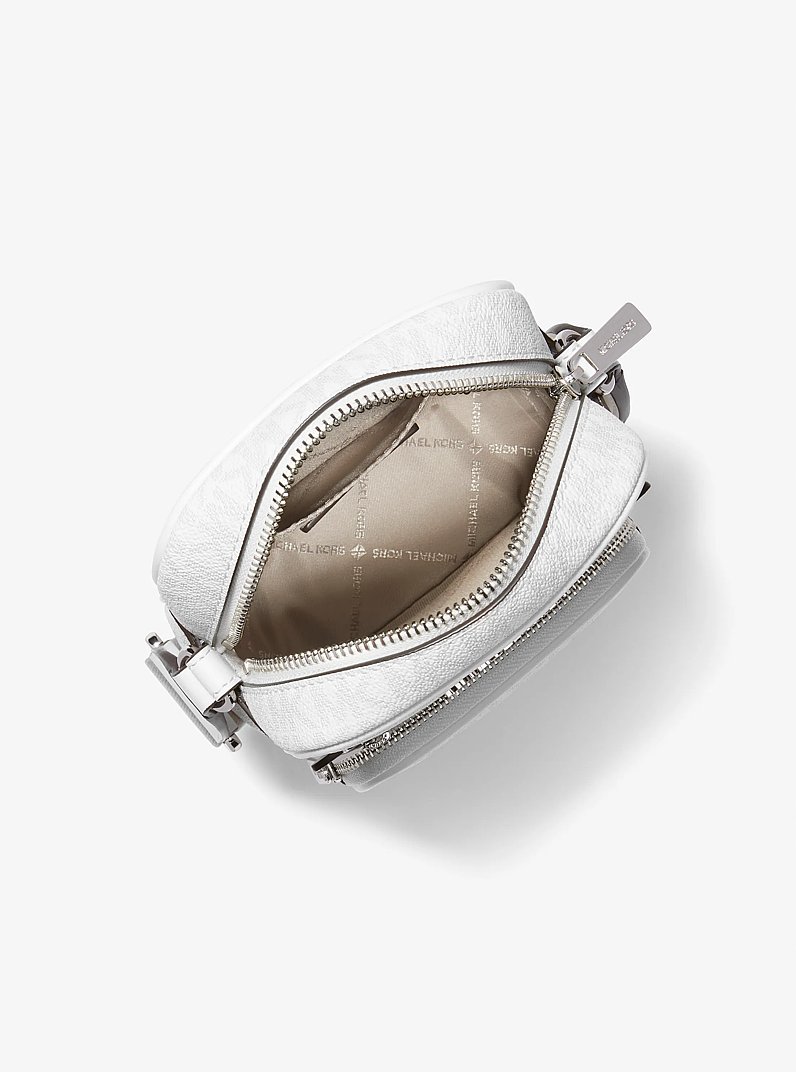 Jet Set Medium Signature Logo Crossbody Bag in OPTIC WHITE | Michael Kors