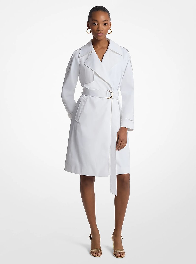 Gabardina con cintur&oacute;n in BLANCO | Michael Kors