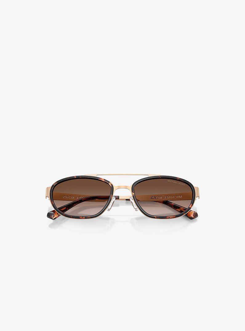 Suffolk Sunglasses in BEIGE GOLD | Michael Kors
