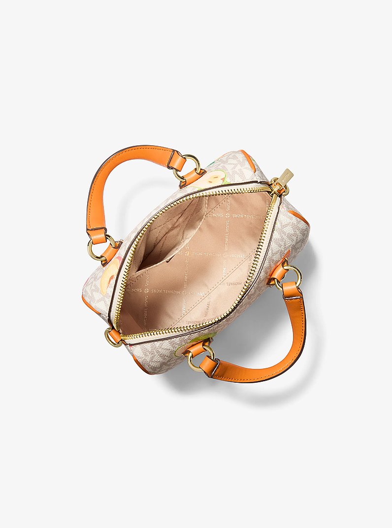 Grayson Small Printed Signature Logo Duffel Crossbody Bag in RAD