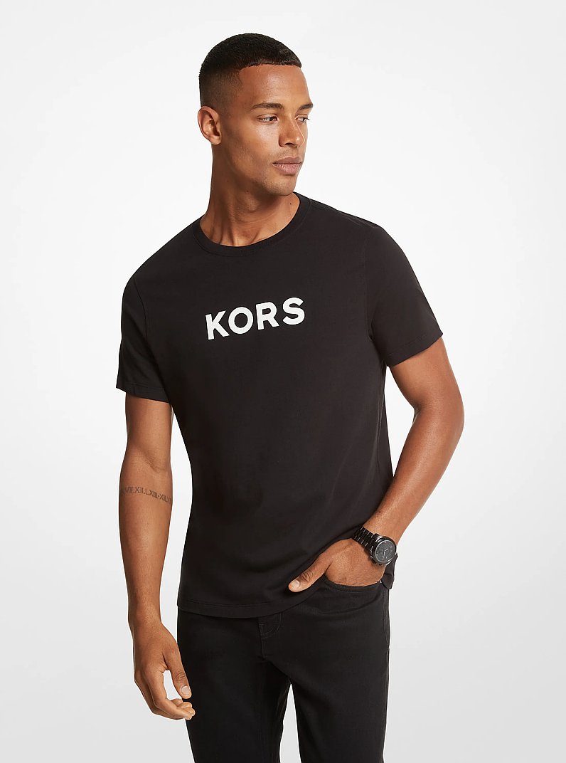 T-Shirt aus Baumwolle mit KORS-Logo