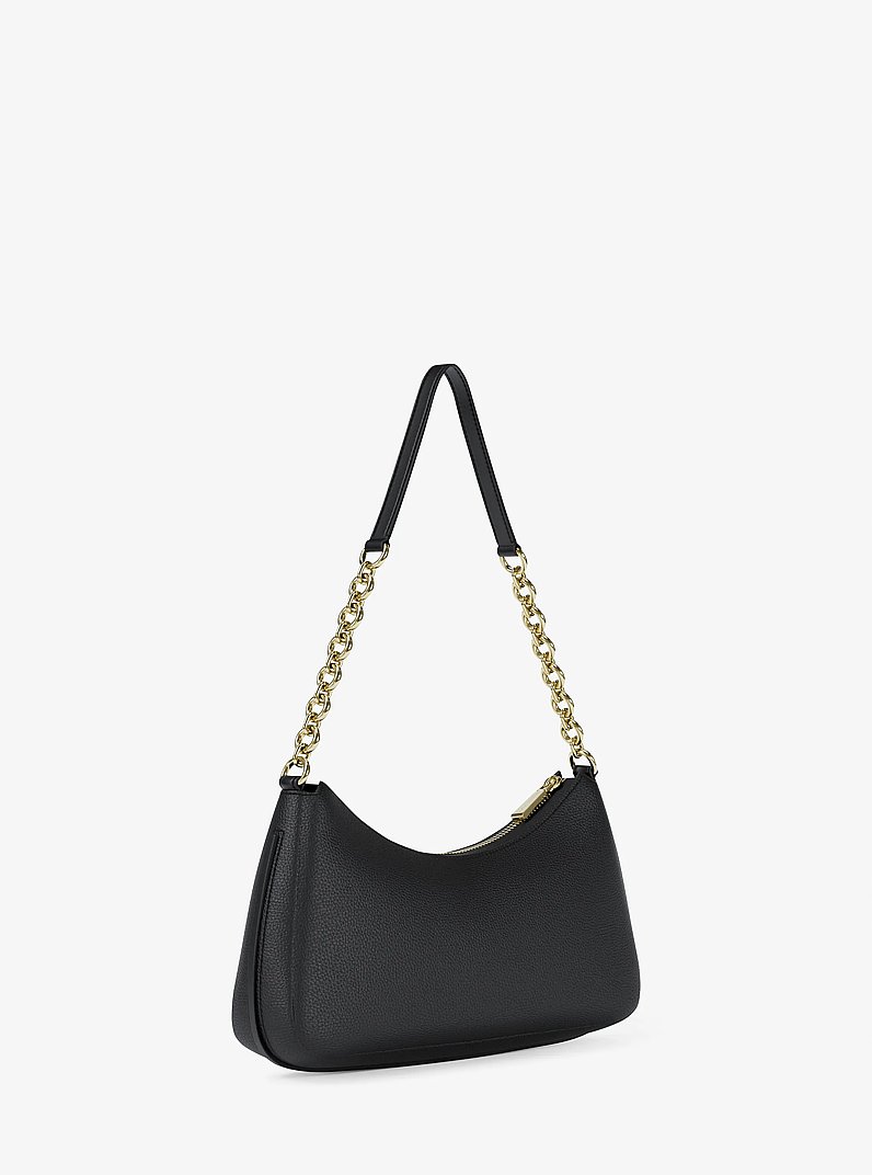 Bolso pochette Nolita mediano de piel granulada con cadena in NEGRO | Michael Kors