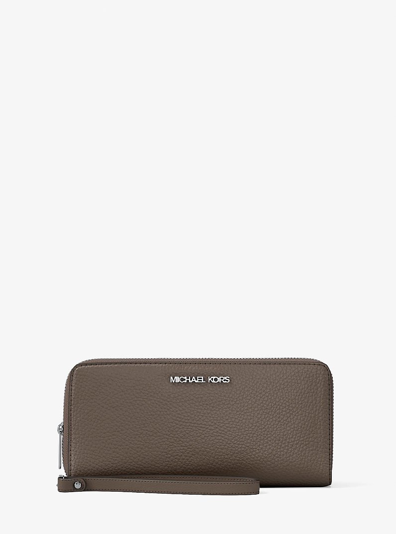 Cartera Continental grande de piel granulada in CHAMPI&Ntilde;&Oacute;N | Michael Kors