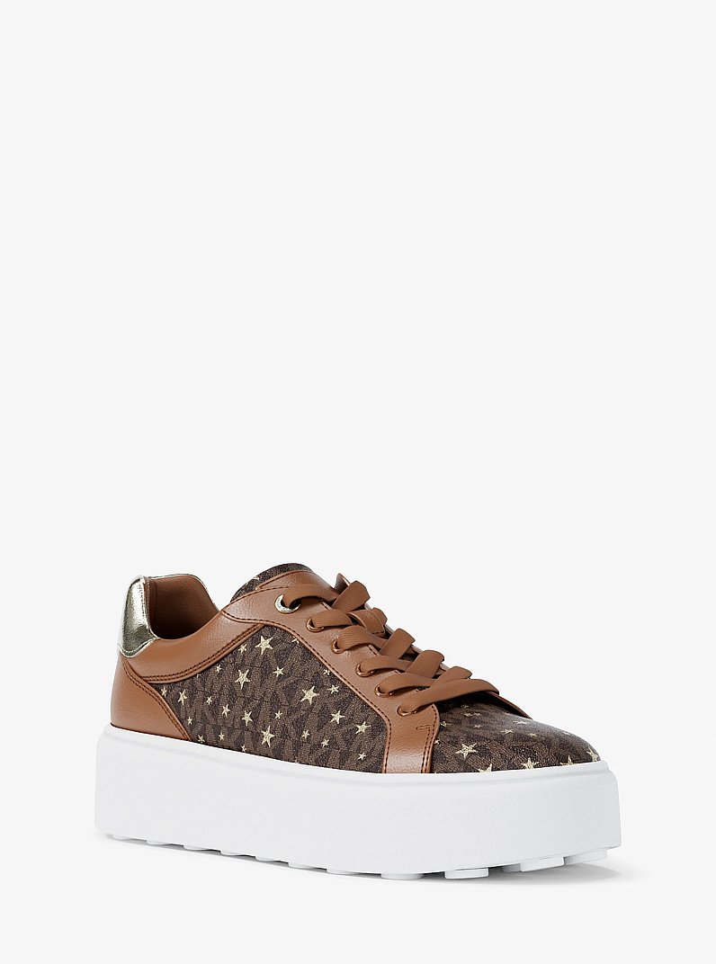 Zapatilla Romey con estampado de logotipo exclusivo in MARR&Oacute;N | Michael Kors