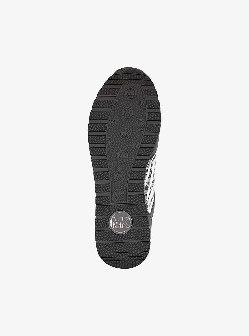 Espadrille Maddy &agrave; imprim&eacute; de z&egrave;bre et &agrave; logo Signature in COMBINAISON NOIRE | Michael Kors